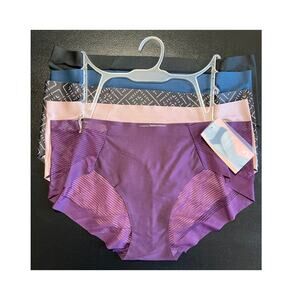 Yummie Heather Thomson 5-Pack Silky Bonded Hipster Panties Underwear Size XL